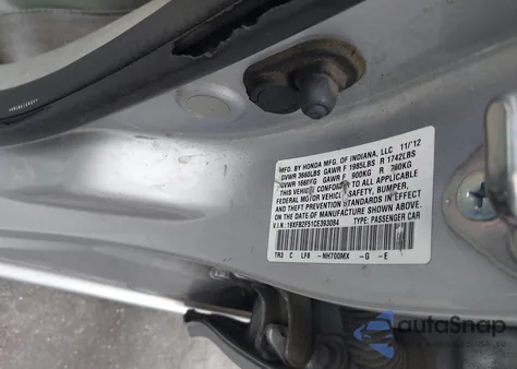 2012 Honda Civic Lx from USA, damaged, VIN 19XFB2F51CE393084